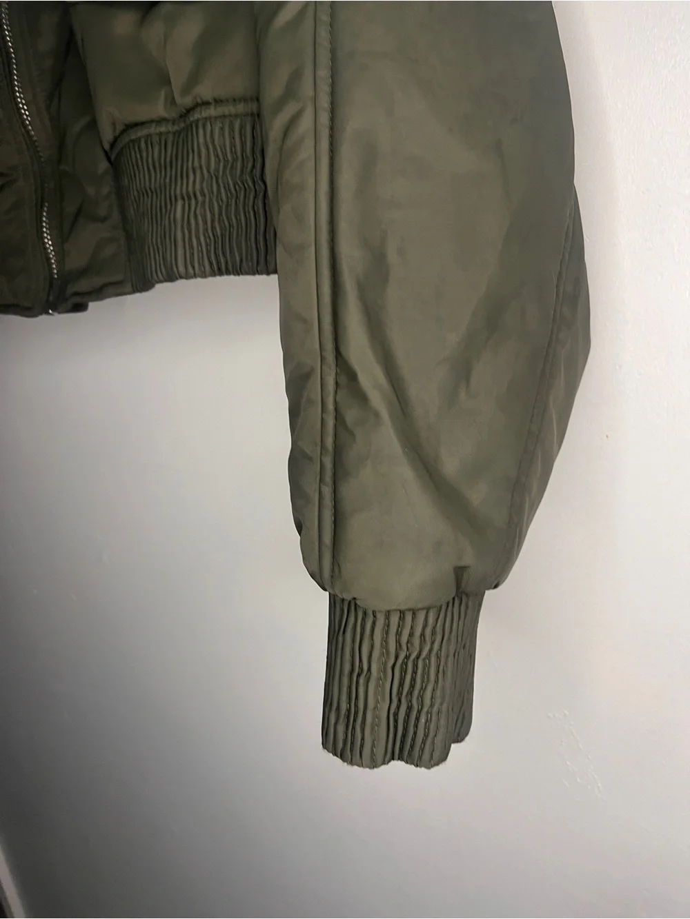 Zara Cropped Bomber Jacket NWOT SIZE S - Picture 6 of 10